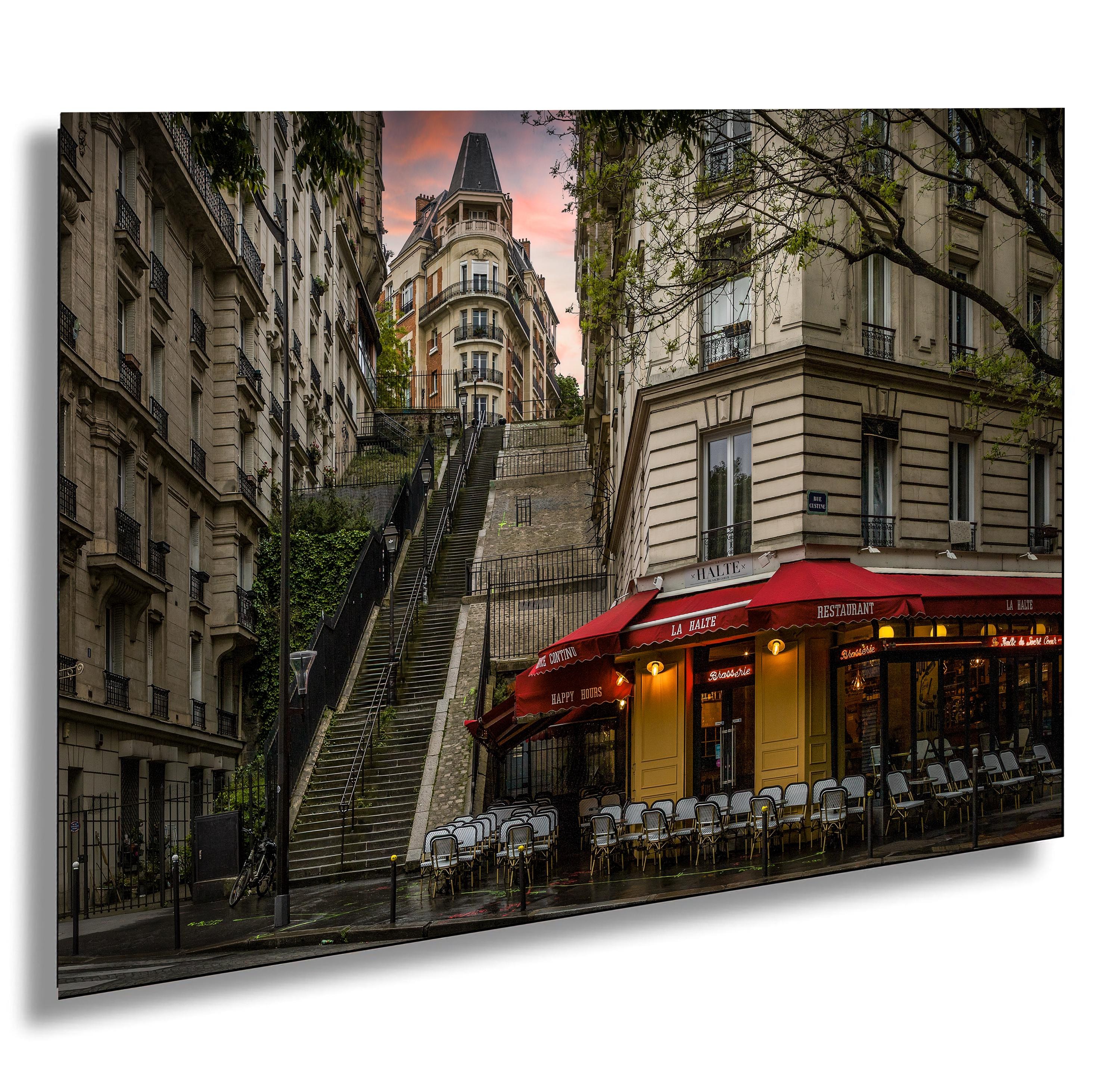 Paris Print, Montmartre Cafe, Romantic France Wall Art