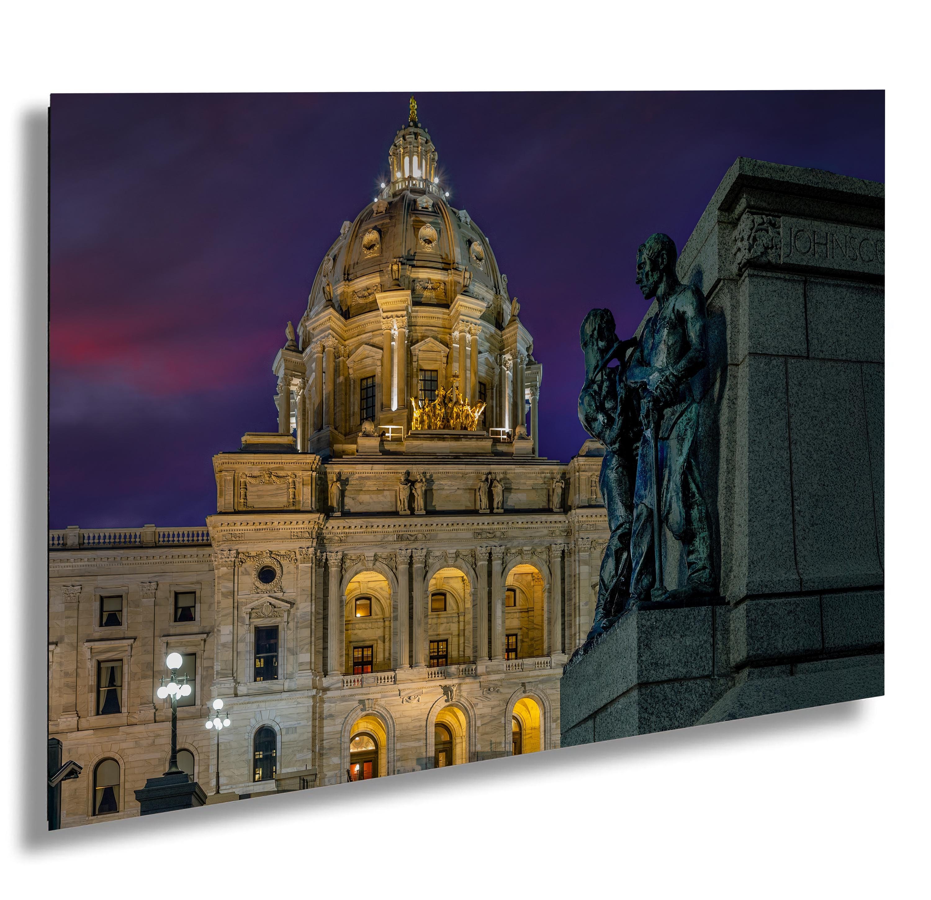 Minnesota State Capitol Print – St. Paul Architecture, Blue Hour
