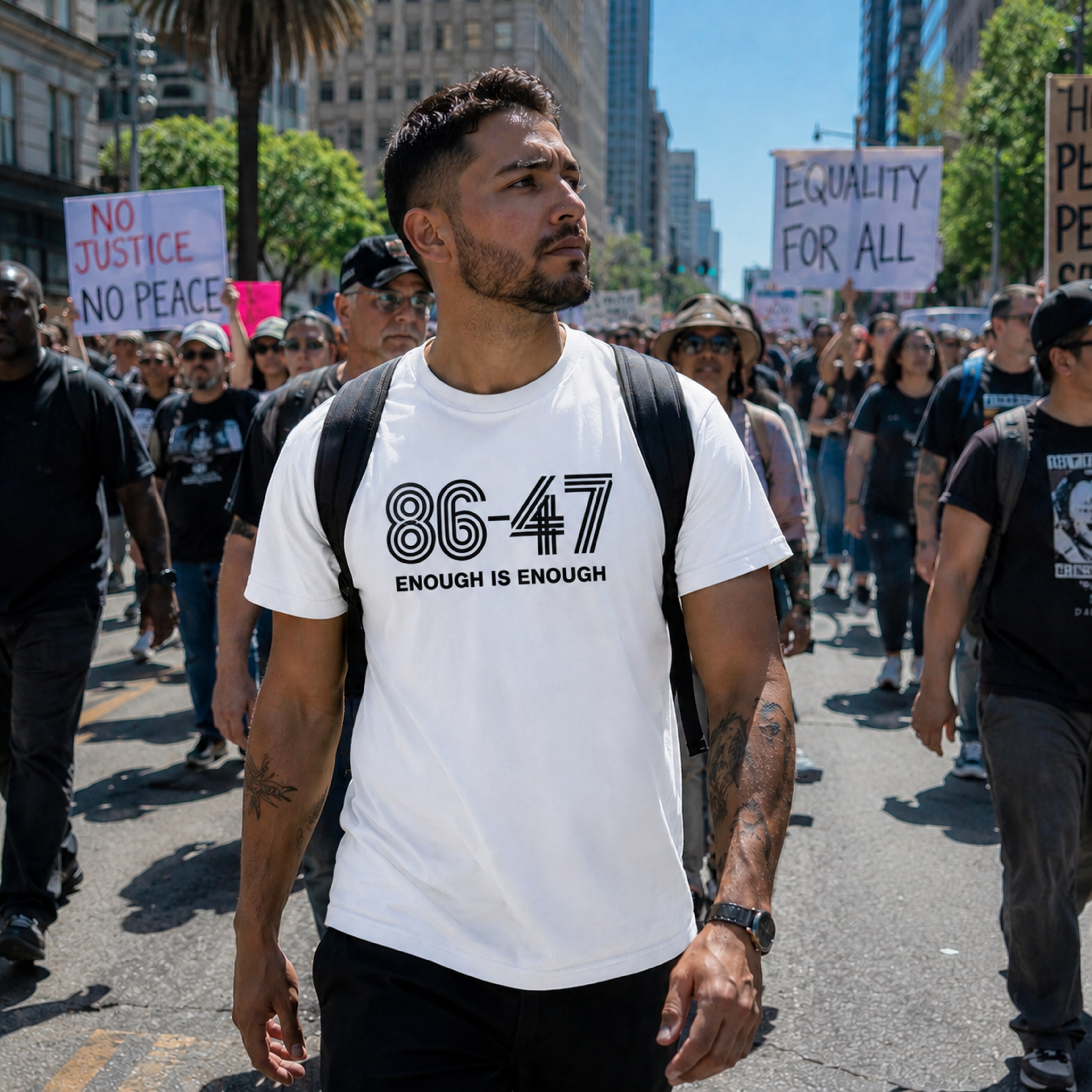 86-47 Enough Is Enough Shirt | Retro Political Statement Tee | Comfort Colors 1717 Unisex Graphic Shirt