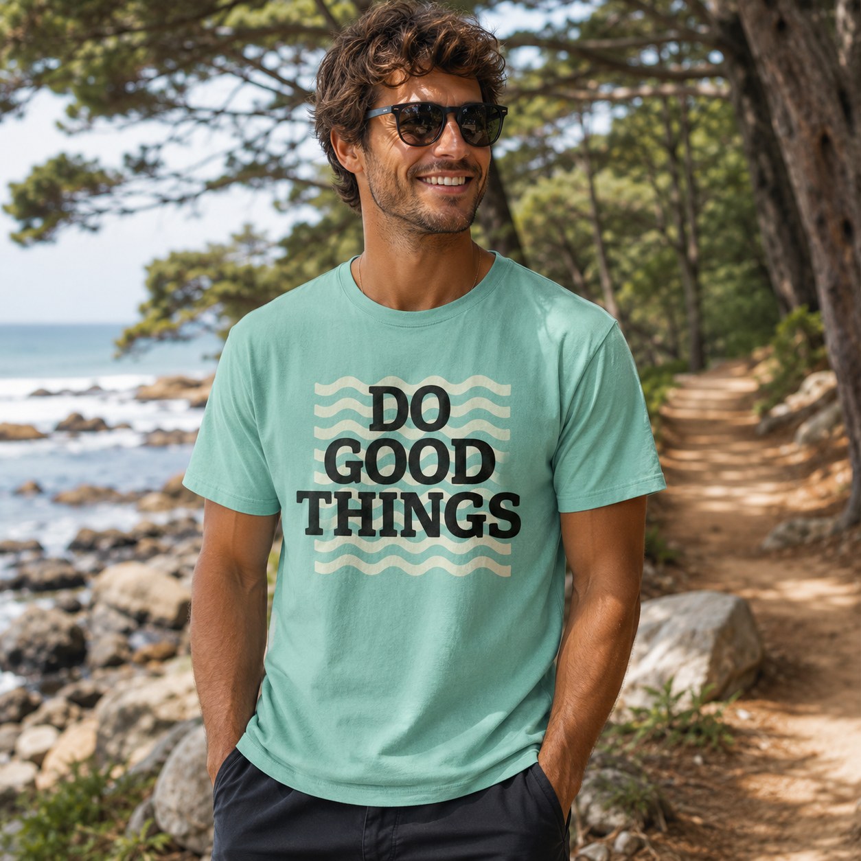 Do Good Things – Inspirational Unisex Crewneck T-Shirt
