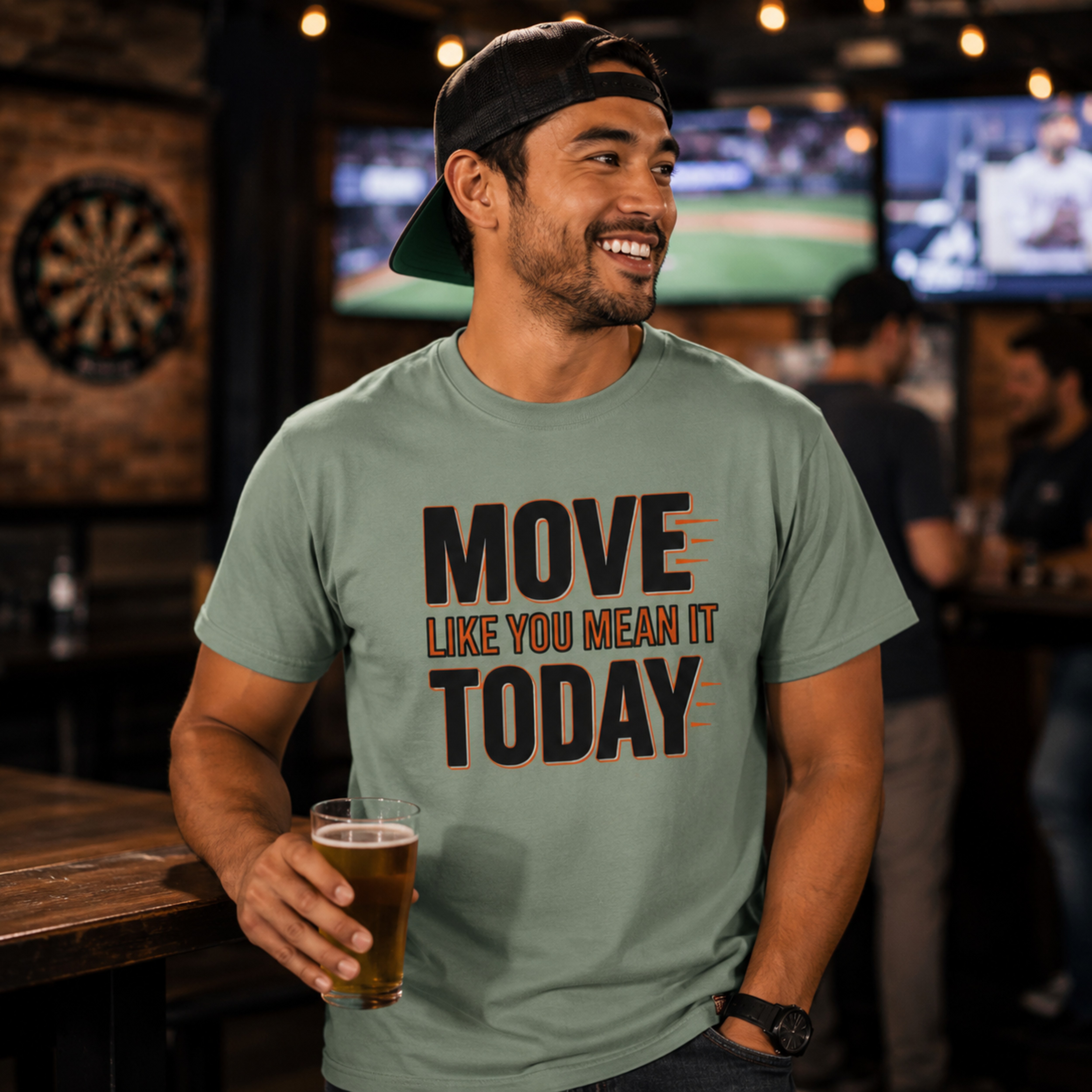 Move Like You Mean It Today Shirt, Motivational Graphic Tee, Casual Weekend Statement T-Shirt, Positive Energy Gift
