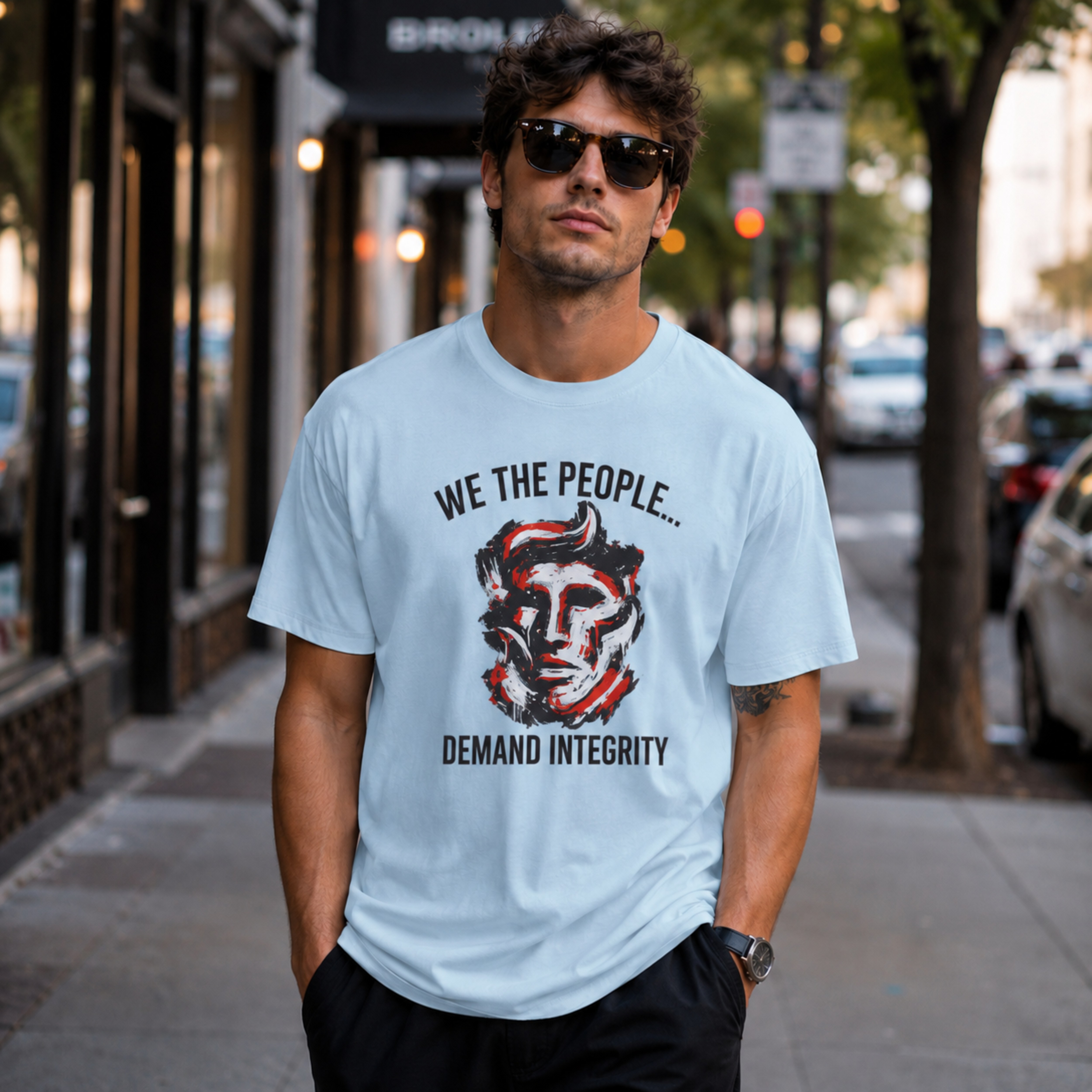 We The People Demand Integrity Shirt | Political Protest, Anti-Corruption, Democracy Statement