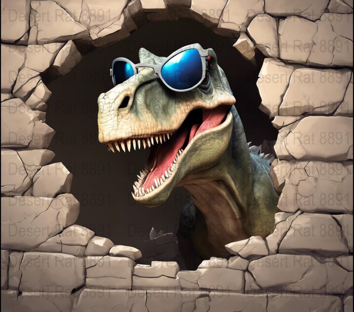 Dino Tumbler Sublimation Design, Straight & Tapered (Digital Download