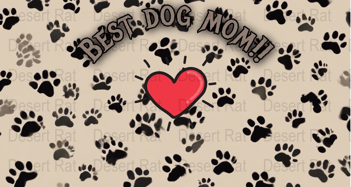 Dog Mom Mug: Heart & Paw Print Coffee Mug, Pet Lover Gift