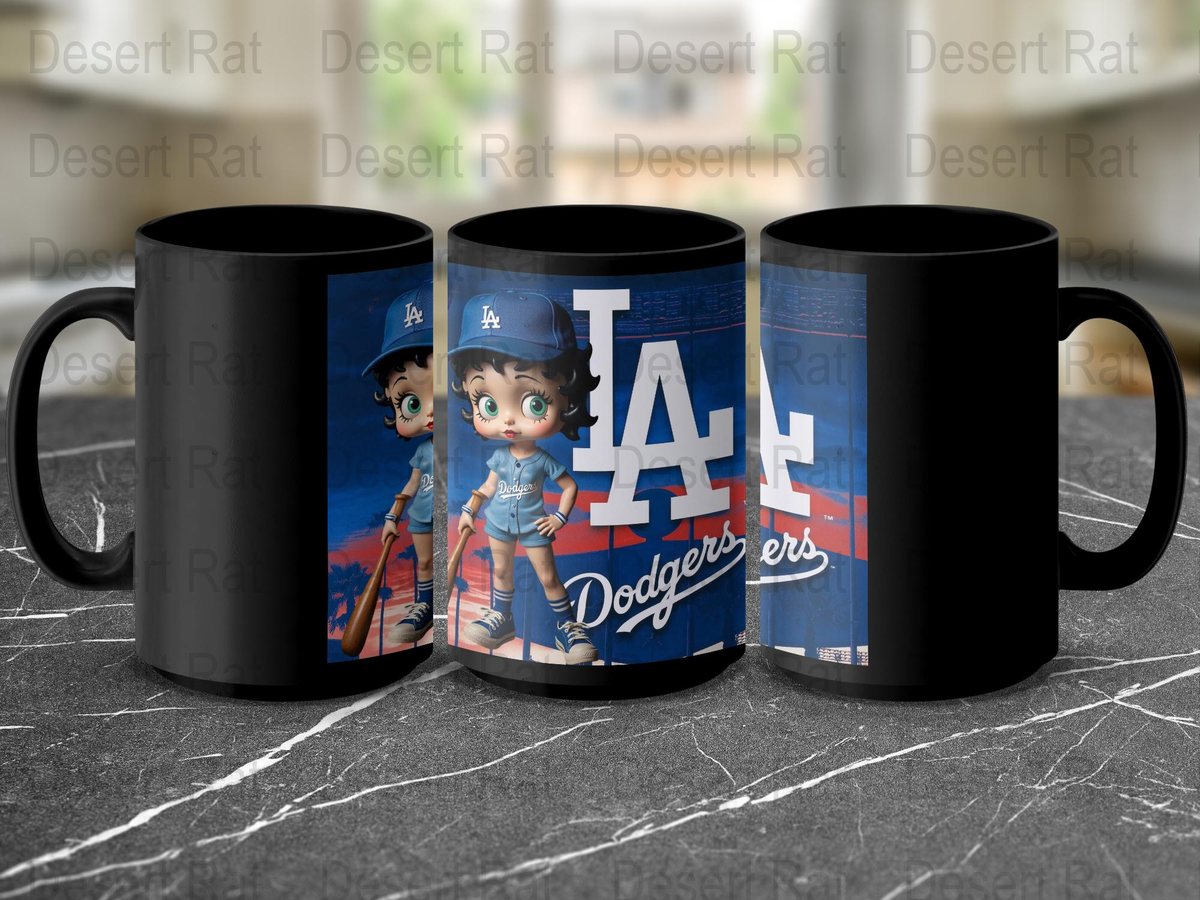 Betty Boop Dodgers T-Shirt: Fan Art Gift, Los Angeles Baseball