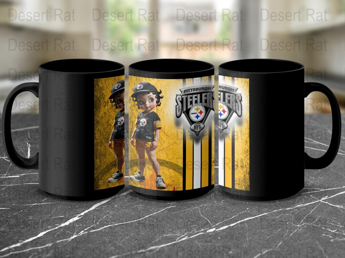 Betty Boop Pittsburgh Steelers T-Shirt: Cartoon NFL Outfit
