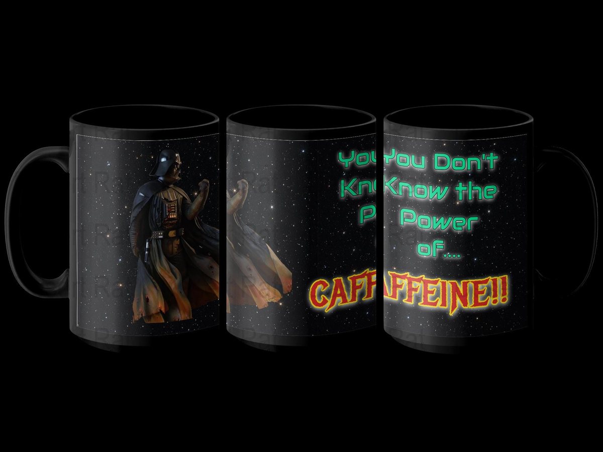 Darth Vader Coffee Mug: Funny Sci-Fi Art (Digital Print)