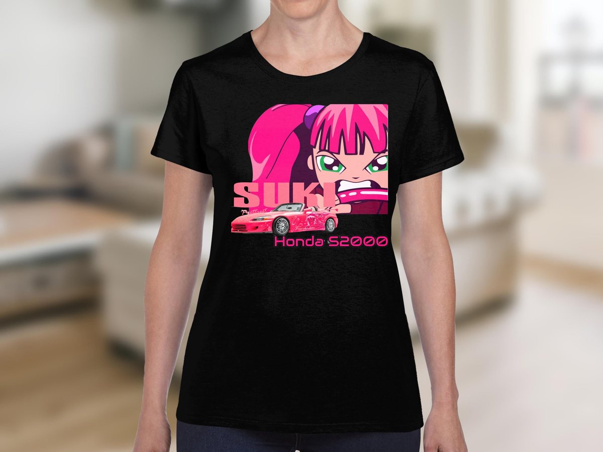 Suki Honda S2000 Anime Girl T-Shirt, Digital Download, JDM Car Culture Design