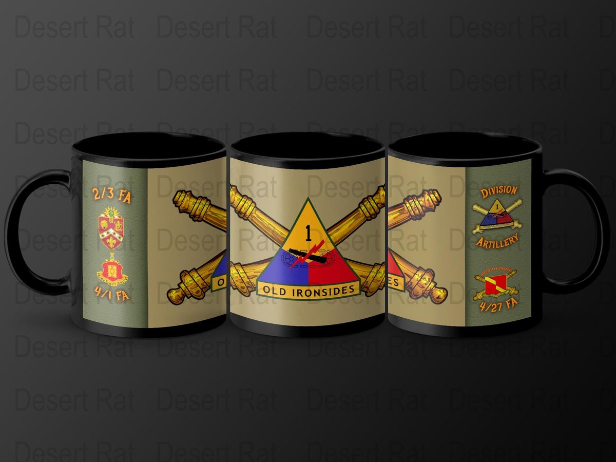 1st Armored Division Mug: Old Ironsides Veteran Gift