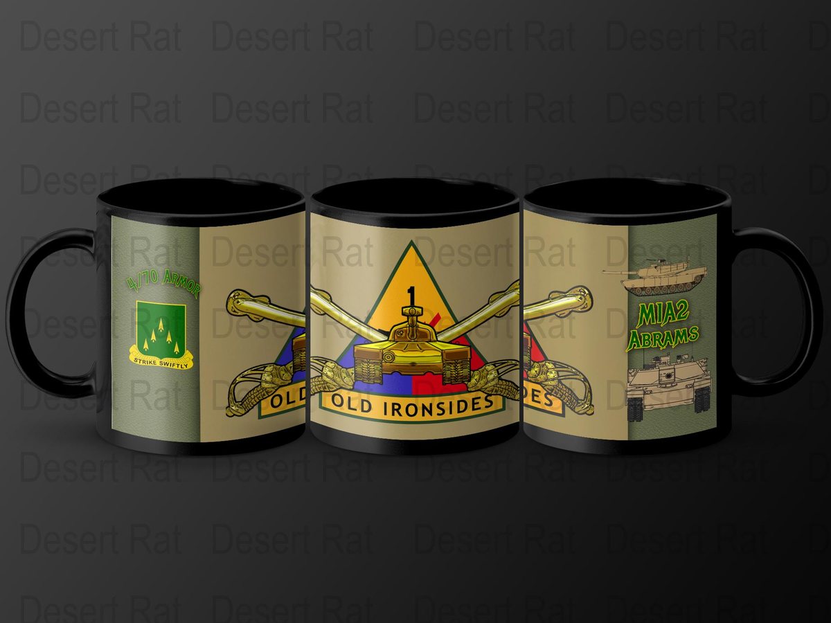 4 70 Armor Old Ironsides Mug: Military Veteran Coffee Mug