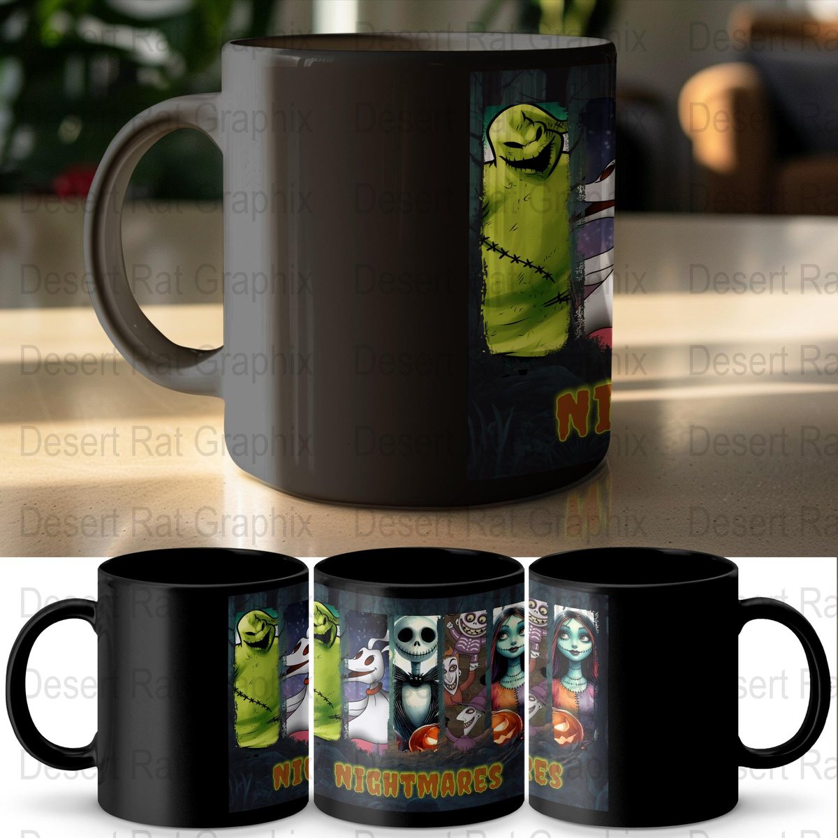 Nightmare Before Christmas Mug: Jack Skellington Halloween Drinkware