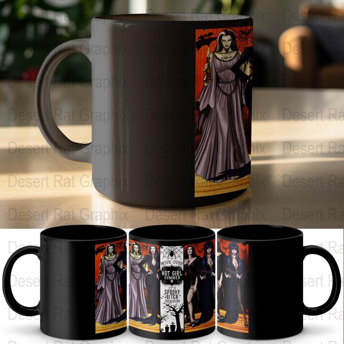 Gothic Halloween Mug, Spooky Bitch Season, Gothic Glam