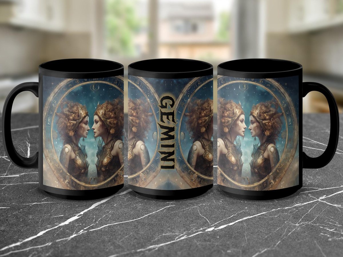 Gemini Zodiac Mug: Astrological Sign Coffee Cup, Birthday Gift