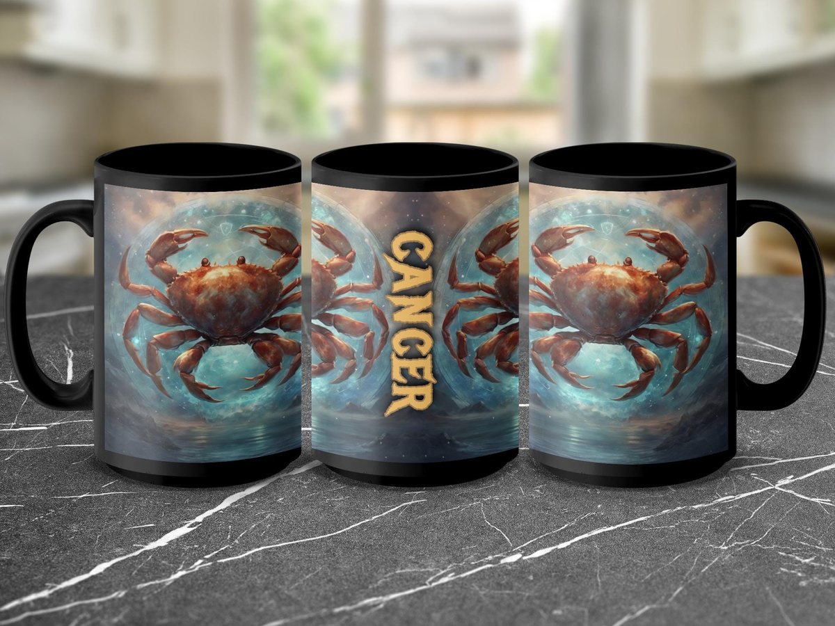 Cancer Zodiac Mug: Celestial Crab Astrology Gift