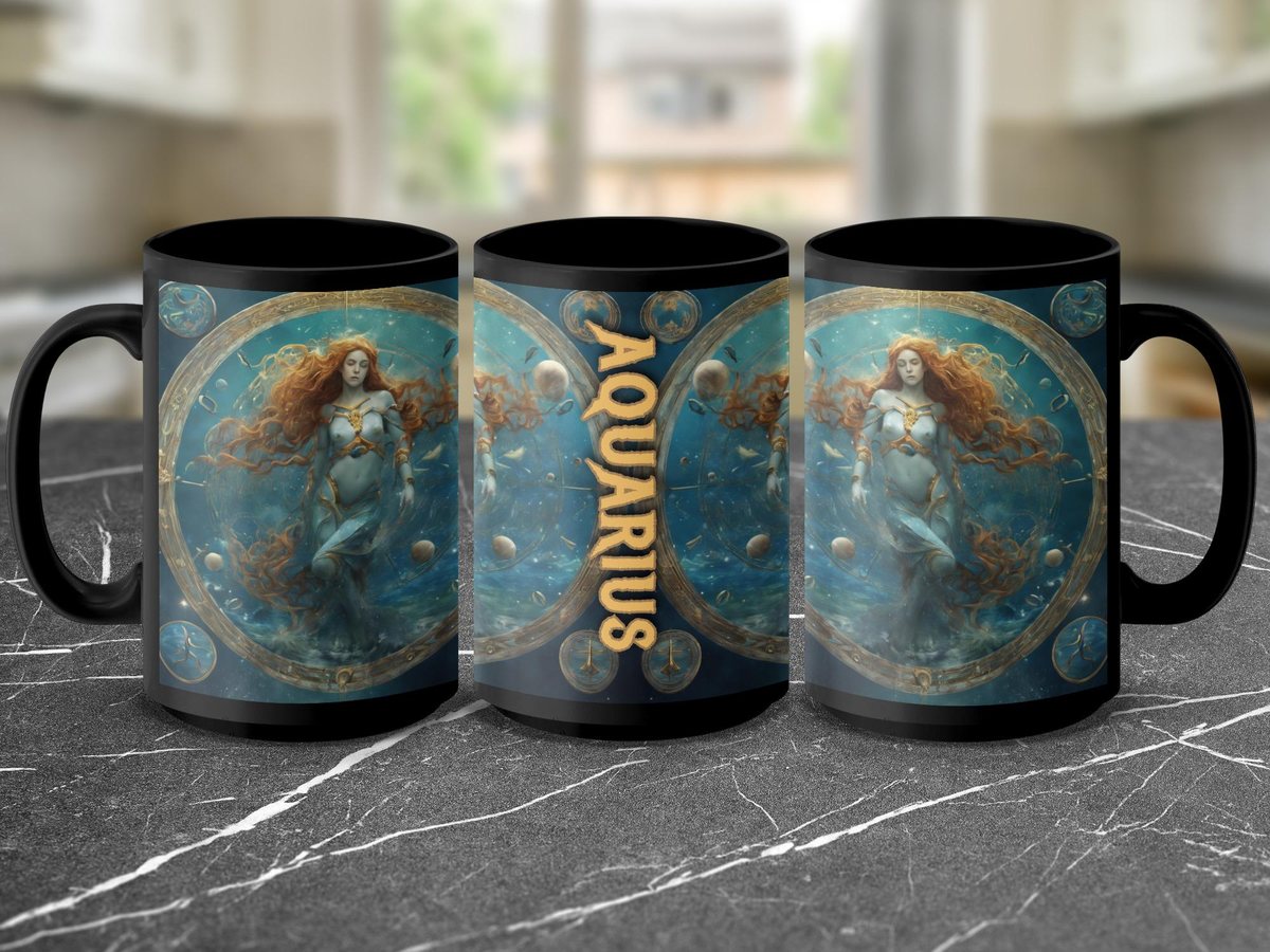 Aquarius Zodiac Mug: Astrology Horoscope Gift