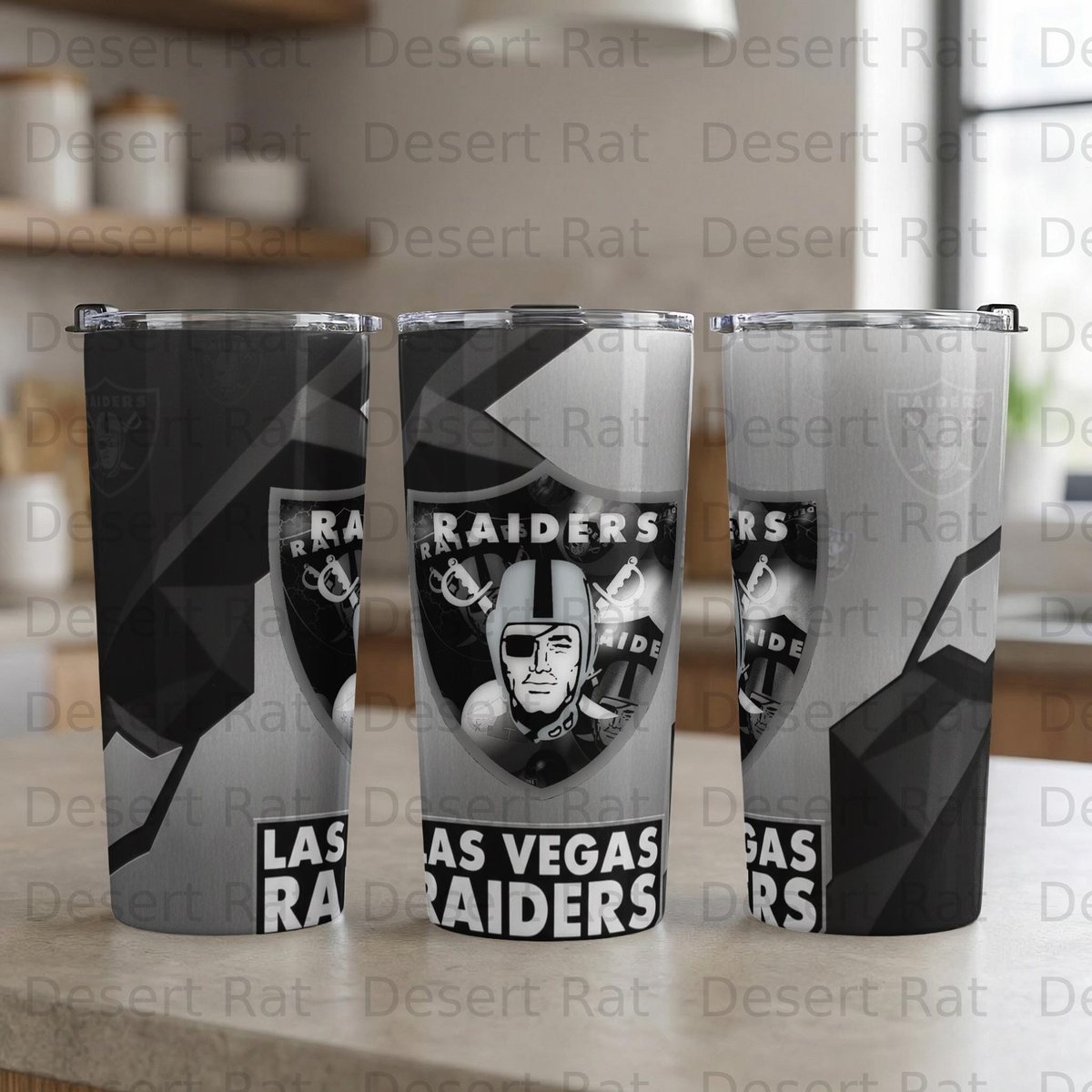 Las Vegas Raiders Tumbler Mug, Football Fan Gift, Man Cave Decor