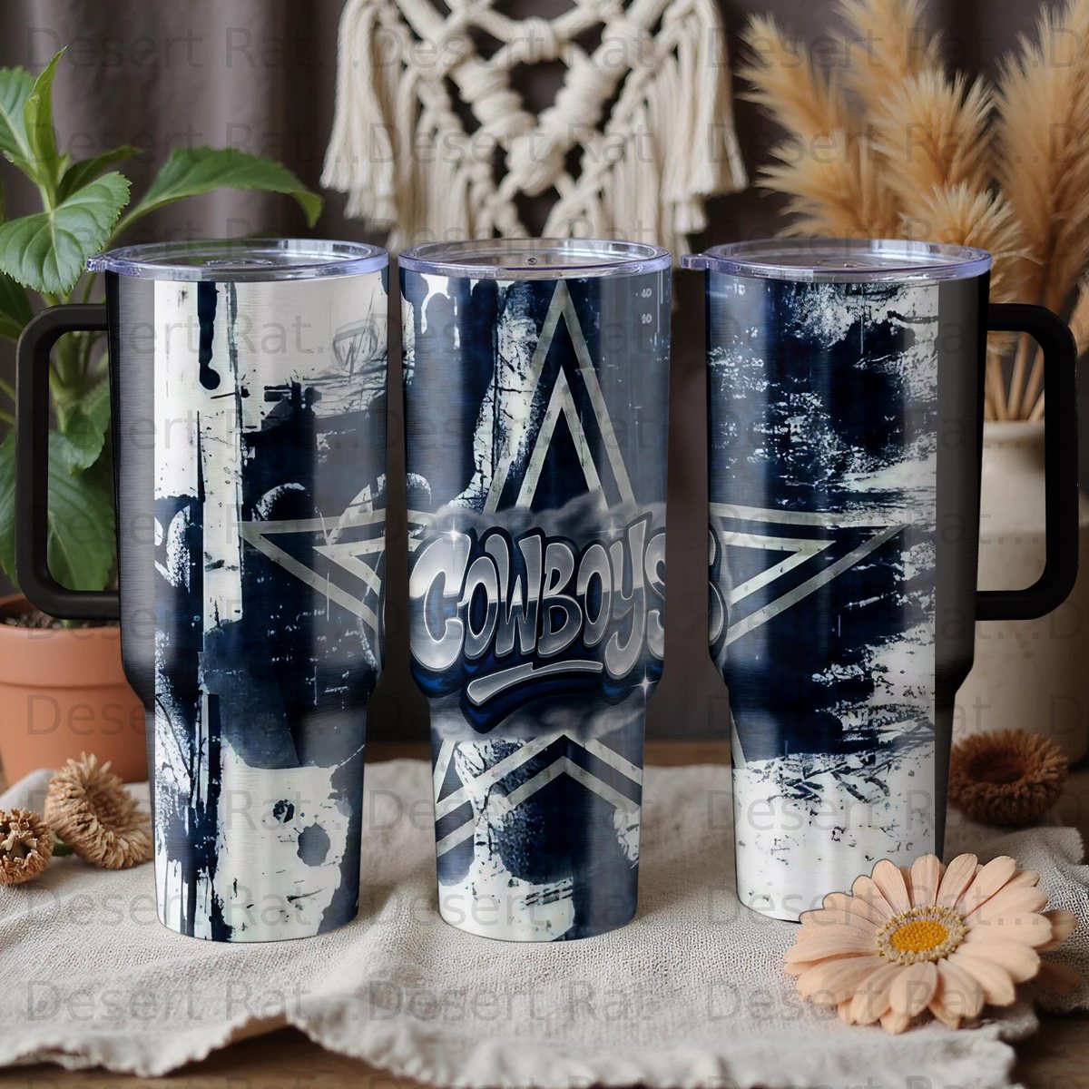 Cowboys Football Grunge Star Digital Design (Instant Download)