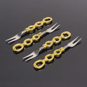 Gold chain Forks set 4