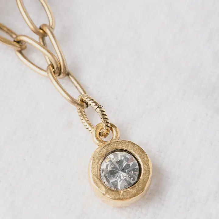 Sparkle in Your Eye Necklace gold