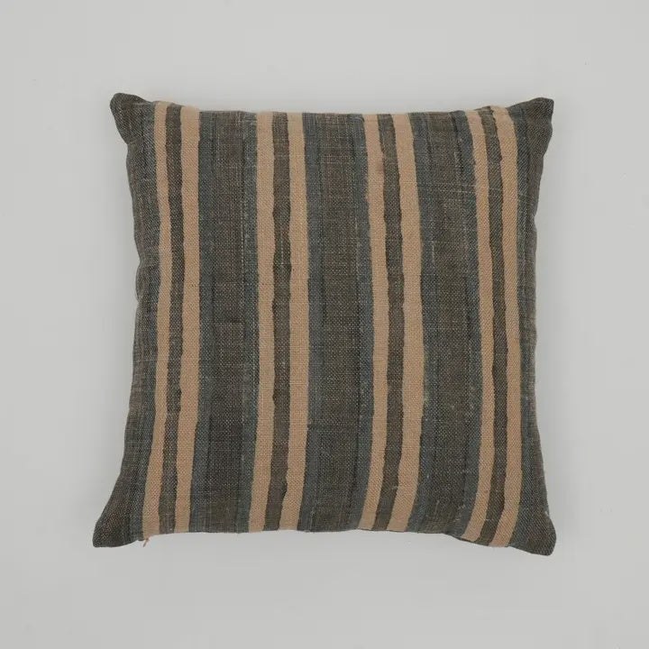 Throw Pillow | Reversible Weave Stripe Pillow | 18x18"