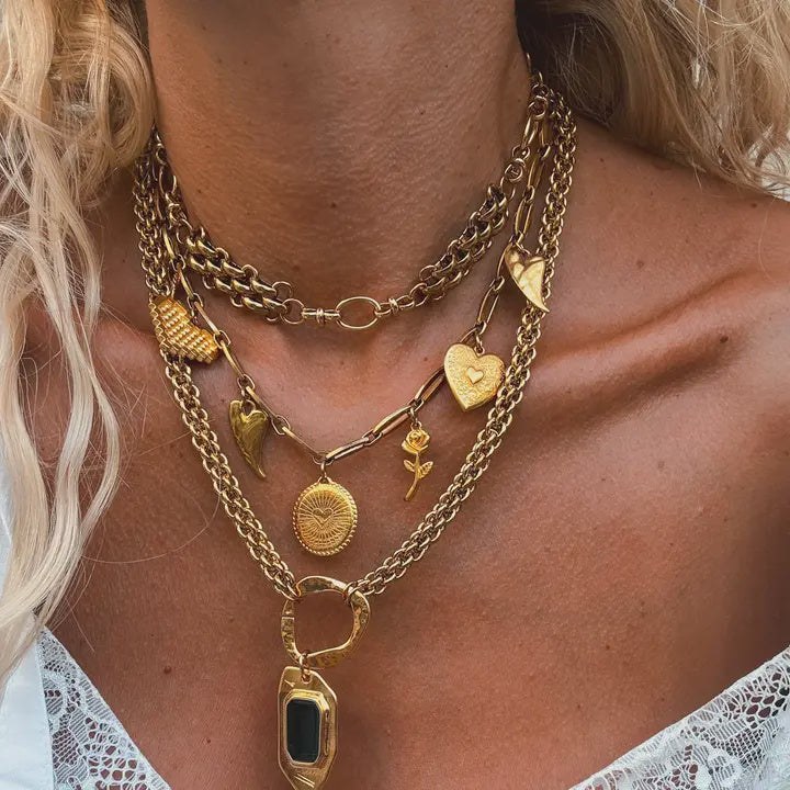 chunky chocker gold