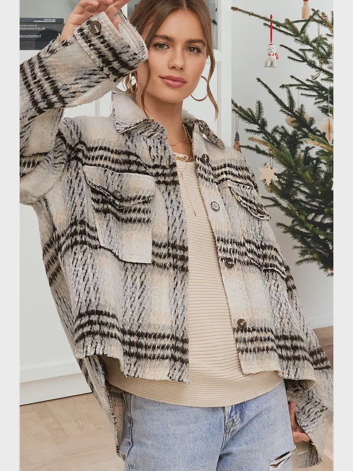 Plaid shacket