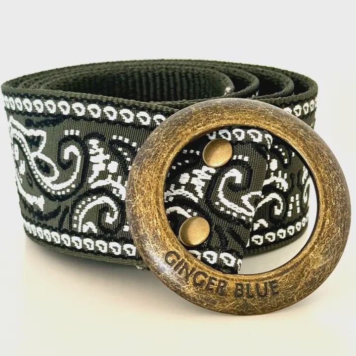 Paisley Deep forest Green