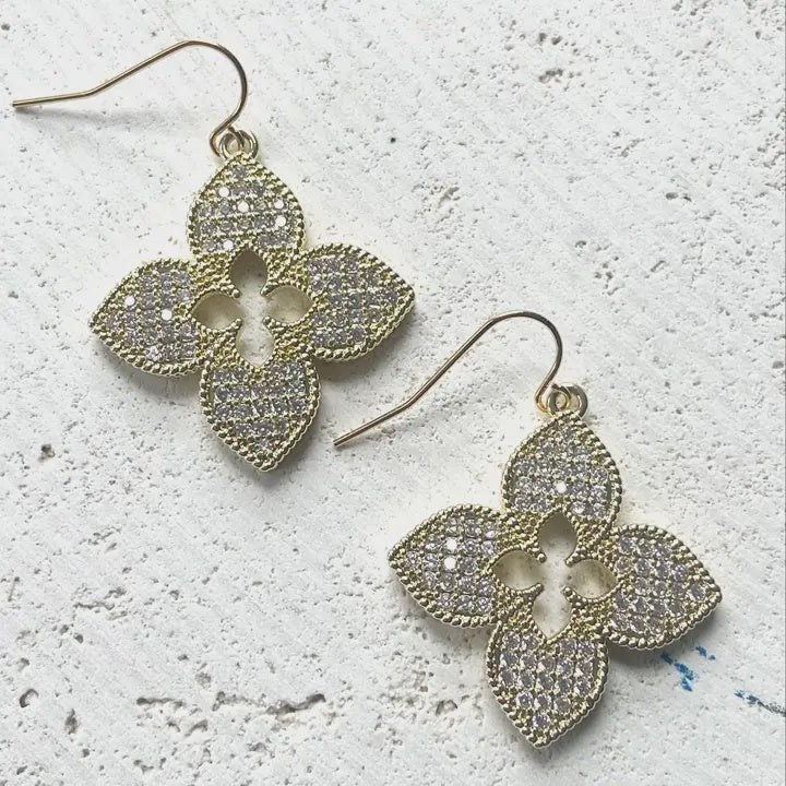 Quatrefoil Clover Designer gold