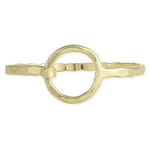 Circle of Trust Gold Hammered Cuff Bracelet