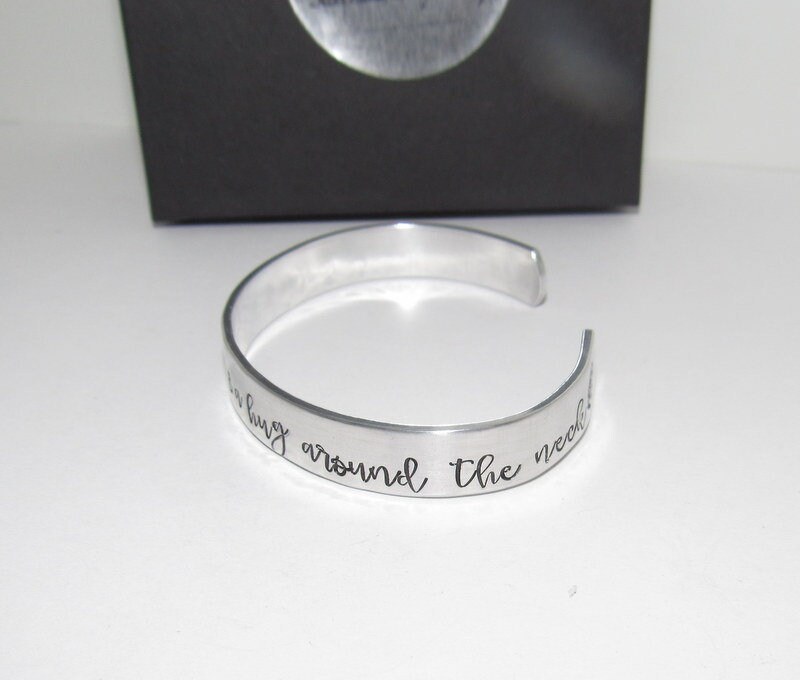 pewter I love you a bushel and a peck cuff, Mother daughter gift, hand stamped cuff bracelet ,personalized jewelry, handstamped jewelry, view 8