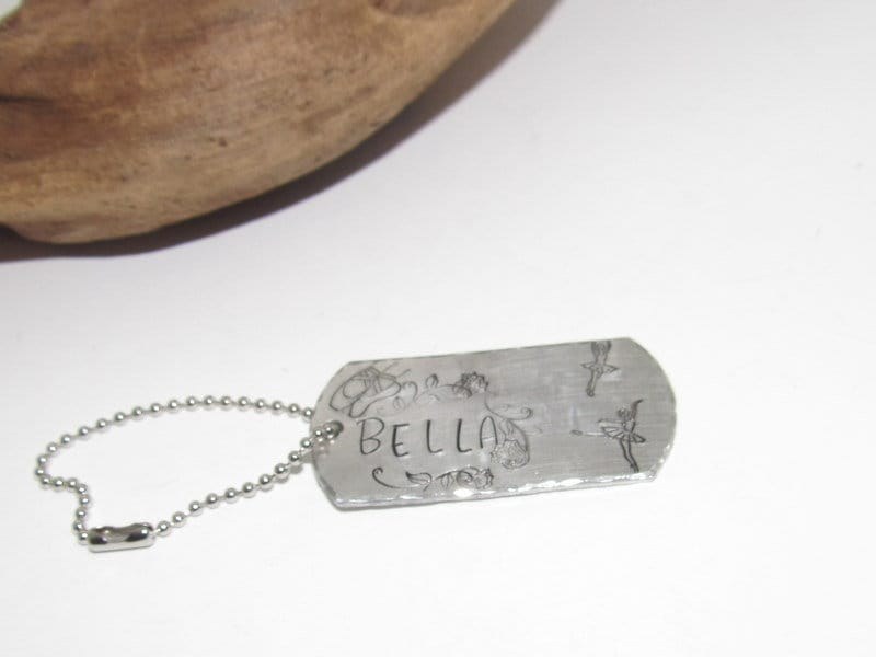 Personalized book back tag and lunch box tag, custom hand stamped school gifts, kids name tags ,, view 7