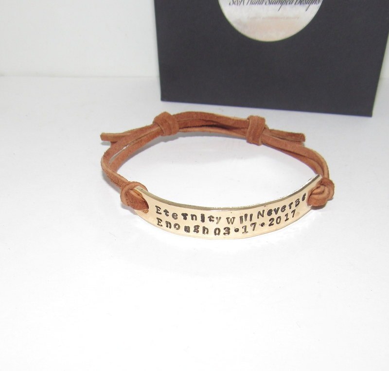 Love word bracelet, custom handstamped aluminum bar bracelet,personalized gift under 20-personalized, bracelets for women, view 2