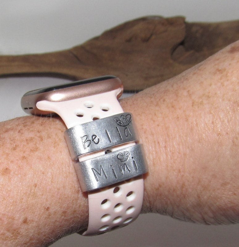 Personalized Watch Band Charm, Smart Watch Charm, custom charm for smart watch, I watch band weight loss charm, view 6