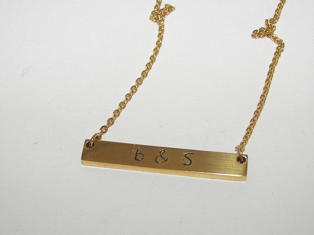 skinny bar necklace with kids names, personalized jewelry for mom, mommy necklace for her, custom hand stamped jewelry