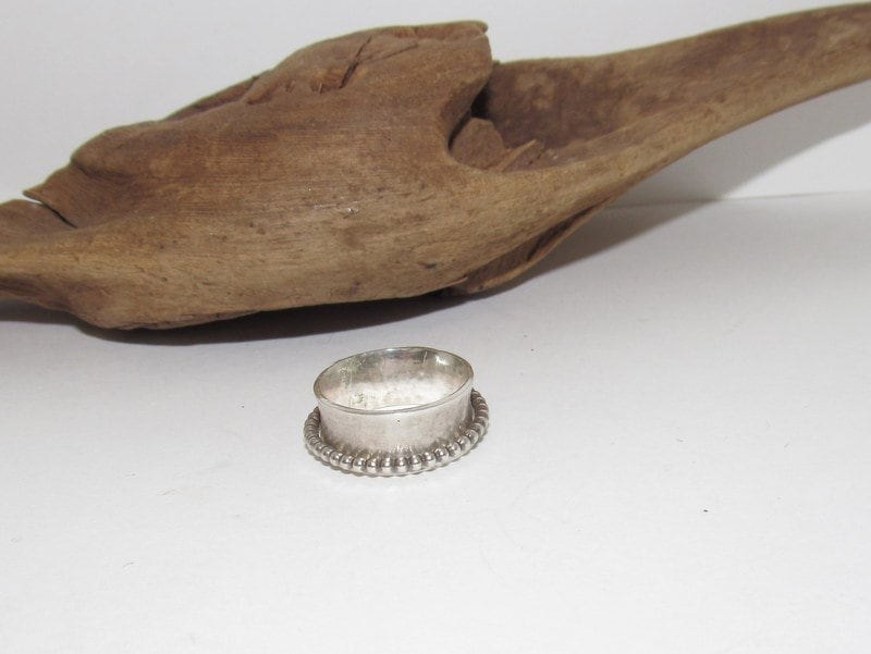 Sterling silver spinner ring, figit ring, anxiety jewely, personalized jewelry, hand stamped jewelry for mom, Anniversary gift for mom,her, view 3