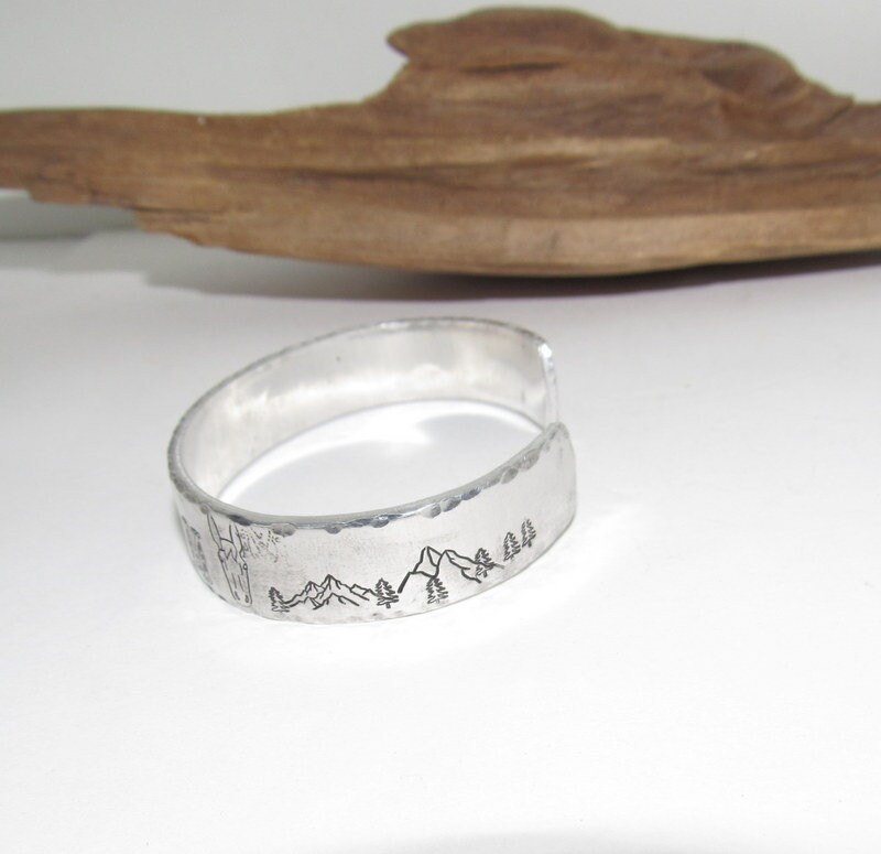Personalized Mule Mom Western Bracelet, Customizable Hand Stamped Cuff for Horse Owners, Cowgirl Approved Equestrian Bracelet, view 4