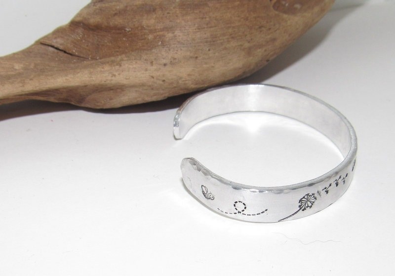 Sterling silver Be kind affirmation cuff bracelet, bridesmaid gifts, best friend gift, personalized bracelet for her, handstamped jewelry, view 3