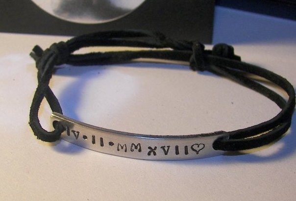 Personalized word bracelet, handstamped jewelry , stamped bar, kids name bracelet , pick your word bracelet, , hand stamped jewerly, view 2