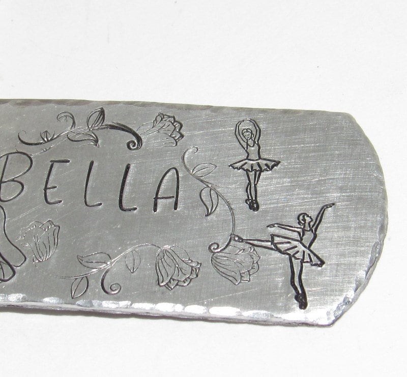 Personalized book back tag and lunch box tag, custom hand stamped school gifts, kids name tags ,, view 9