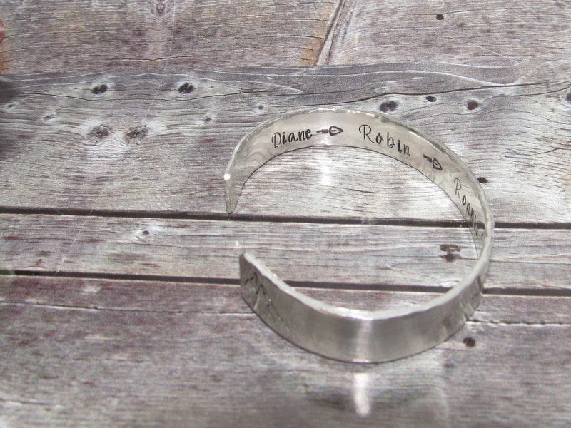 I love my tribe cuff bracelet, bridesmaid gifts, best friend gift, personalized bracelet for her, handstamped jewelry, view 6