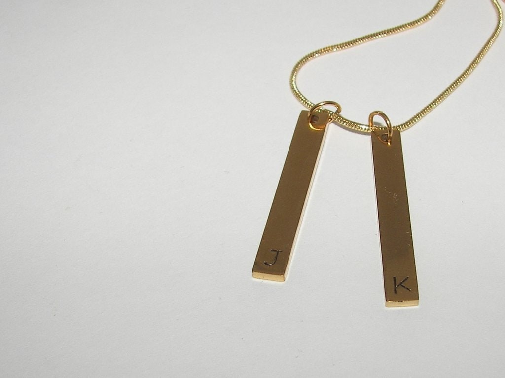 skinny bar necklace with kids names, personalized jewelry for mom, mommy necklace for her, custom hand stamped jewelry