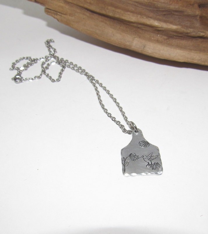 Sterling silver Humming bird necklace , personalized necklace pendant, bird necklace, western jewelry for her, pendant necklace