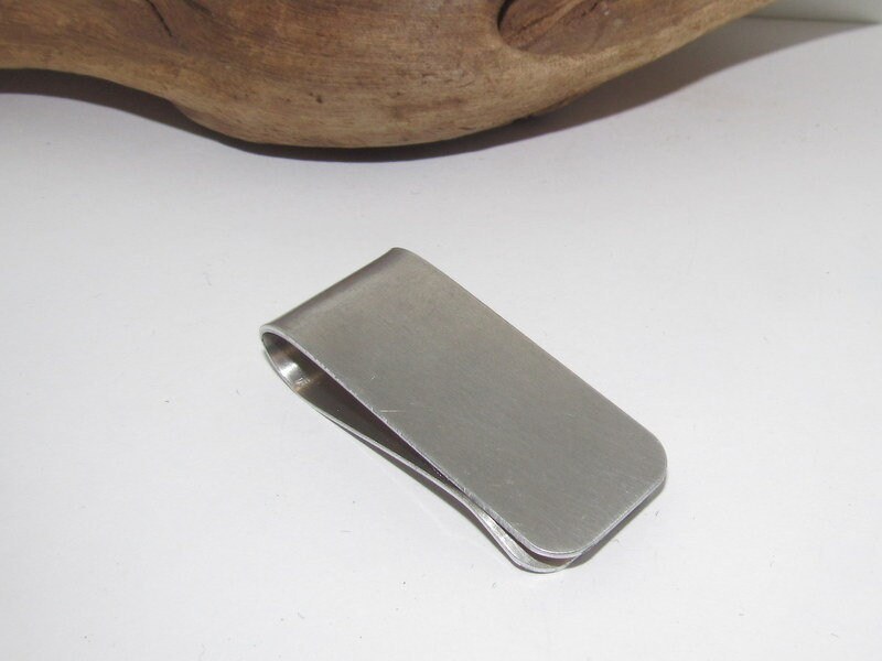 Custom mountain theme money clip for dad, western theme money clip, groomsmen gift, gift for husband, graduation gift for him, view 4