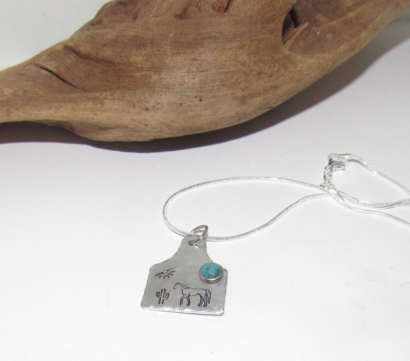 Cow tag necklace , personalized necklace pendant, horse lover gift, western jewelry for her, pendant necklace