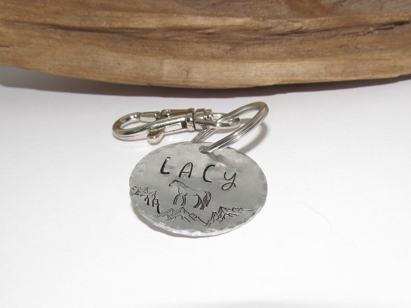 Personalize horse ID tags, bridle tags for horse, halter ID tag for Equine, pet Id tags, emergency information tags for pets
