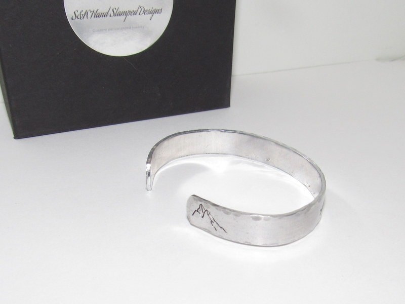 I love my tribe cuff bracelet, pewter jewelry, bridesmaid gifts, best friend gift, personalized bracelet for her, handstamped jewelry, view 9