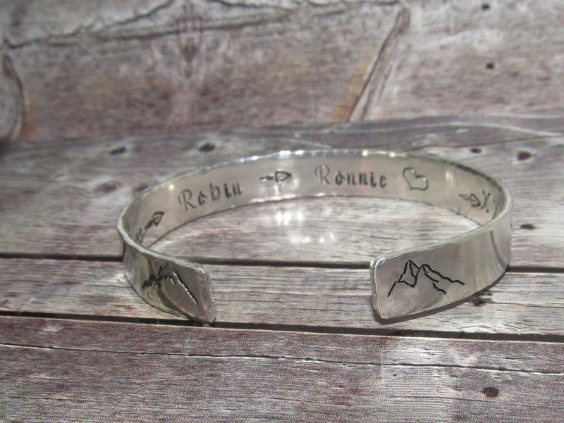 I love my tribe cuff bracelet, bridesmaid gifts, best friend gift, personalized bracelet for her, handstamped jewelry, view 4