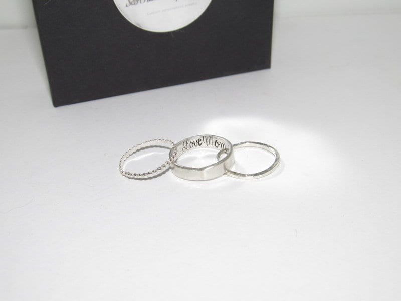 skinny stacking ring, custom stacking spacer rings , copper stack ring, rose gold ring, gold filled ring, sterling silver ring, view 8