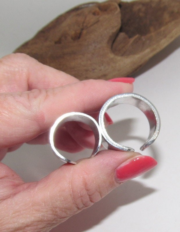 Dandelion breath Personalized Adjustable stamped ring, inspiration rings, adjustable silver ring, stamped jewelry, boho ring, view 7