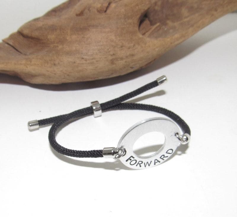 silver washer word bracelet, personalized stamped washer , kids name bracelet , pick your word bracelet, , hand stamped jewelry, view 3